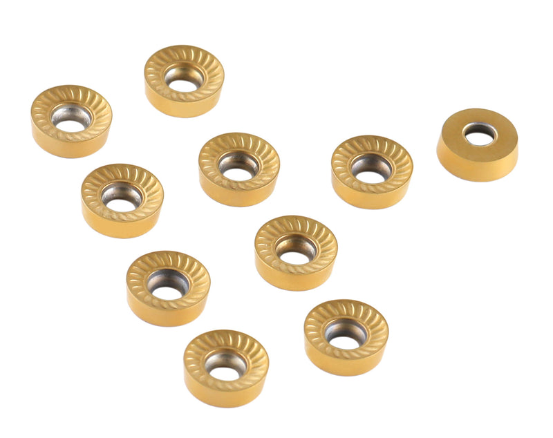 RCMT Inserts, carbure, revêtu de Tin, 10 pc/boîte