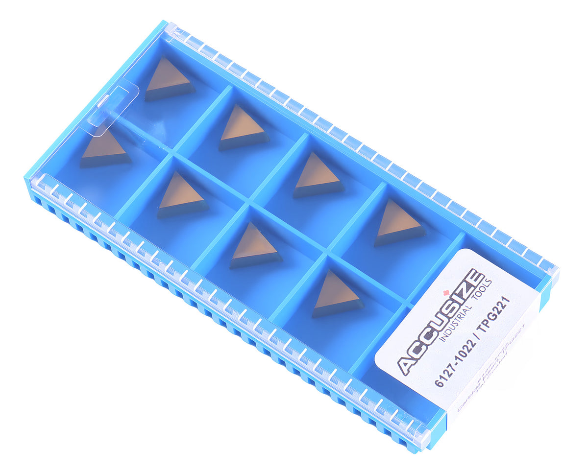 TPG, TiN Coated Carbide Inserts, 10 Pcs/Set