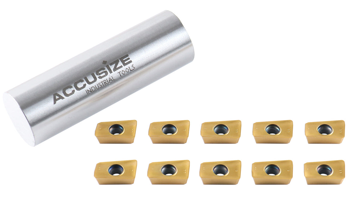 Apkt11t3 Tin Coating Carbide Inserts, 10 Pc, 6156-1130