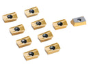 Apkt11t3 Tin Coating Carbide Inserts, 10 Pc, 6156-1130