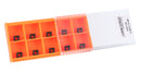 Ccmt21.51-Md Cvd Coated Carbide Inserts, 10 Pcs/Box, Black and Yellow, 6200-1008