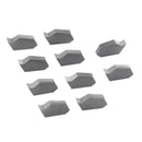 Inserts en carbure GTN, revêtus de Tin 10 Pcs/boîte