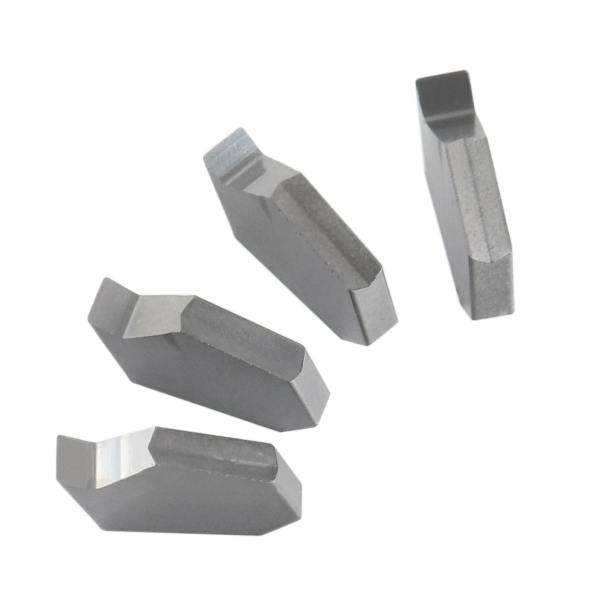 Self-Lock Carbide Cut-off GTN Carbide Inserts, 0 Degree Angle, for Cutting Steel, Aluminum or Stainless Steel 10Pcs/Set