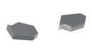 Self-Lock Carbide Cut-off GTN Carbide Inserts, 0 Degree Angle, for Cutting Steel, Aluminum or Stainless Steel 10Pcs/Set