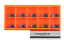 Apmt1135pder-M2 Carbide Inserts for Machining Stainless Steel, Pvd Coating, Grade Bpg20b, 10 Pcs per Box, 6856-1135
