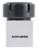 Hardened Square ER-32 Collet Chuck Block for CNC Machine, Slotted ER Nut Included, 6920-3204