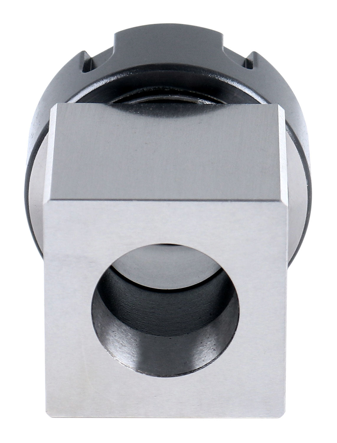 Hardened Square ER-32 Collet Chuck Block for CNC Machine, Slotted ER Nut Included, 6920-3204