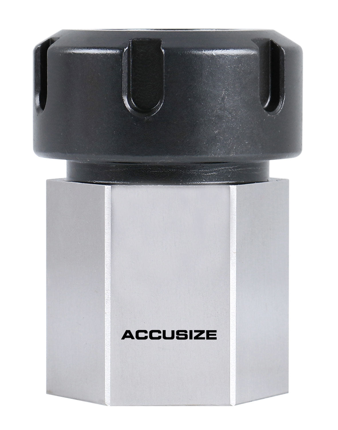 Hardened HEX ER-32 Collet Chuck Block for CNC Machine, Slotted Collet Nut Included, 6920-3206
