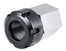 Hardened HEX ER-32 Collet Chuck Block for CNC Machine, Slotted Collet Nut Included, 6920-3206