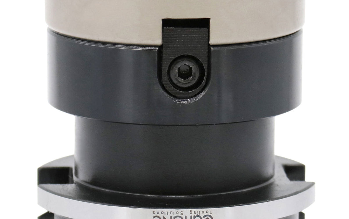 3" Dia.  7 FLute, 90° Square Shoulder Indexable Face Mill with 7pc APKT1604 Inserts Installed with Caterpillar V-Flange CAT-40 Face Mill Holder, #7104-4518
