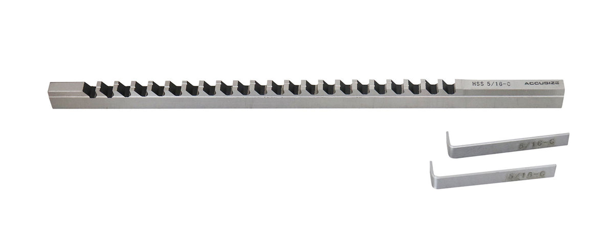 H.S.S. Keyway Broach, Metric, Inch, Style A, Style B, Style C, Style D, Style E & Style F