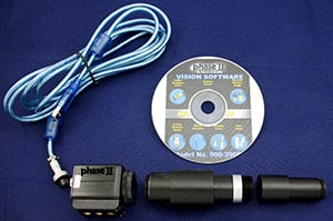 Série 900-391, Testeur de dureté Micro Vickers avec tourelle automatique avec caméra vidéo, adaptateur et logiciel