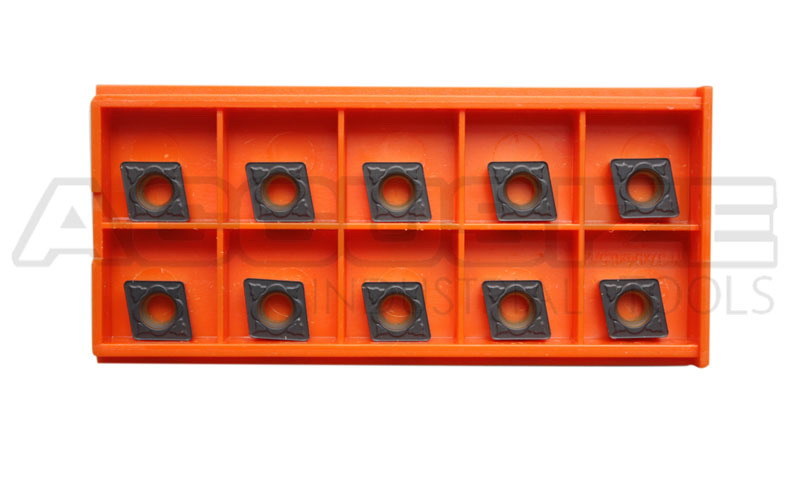 Carbide inserts, CVD + TiN Coating, CCMT, Black/Yellow, 10 ps/box