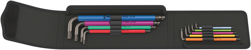 Wera 950/9 Hex-Plus Multicolour Imperial 1 L-key set, Imperial, BlackLaser, 9pieces