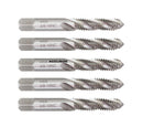 HSS Spiral Flute Taps, ANSI, Ground, 10 pcs/set or 5pcs/set