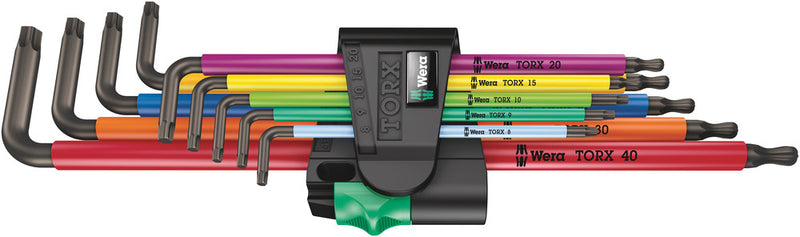 Wera 967/9 TX XL Multicolore 1 Clé L multicolore pour vis TORX®, longues, 9 pièces