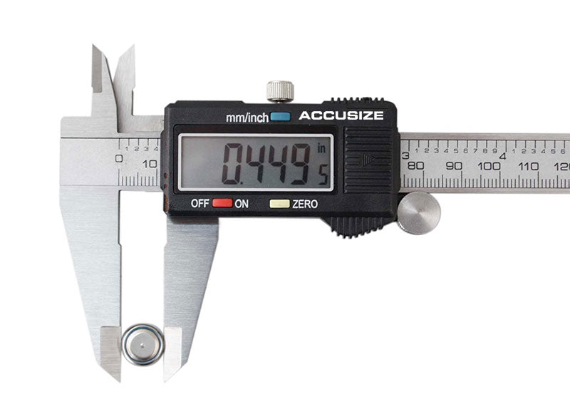 3 Key Electronic Digital Caliper with Extra Large LCD, including 4", 6" &12"