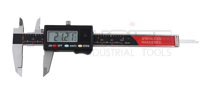3 Key Electronic Digital Caliper with Extra Large LCD, including 4", 6" &12"