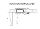 IP54 Heavy Duty Digital Calipers with Fine Adjustment