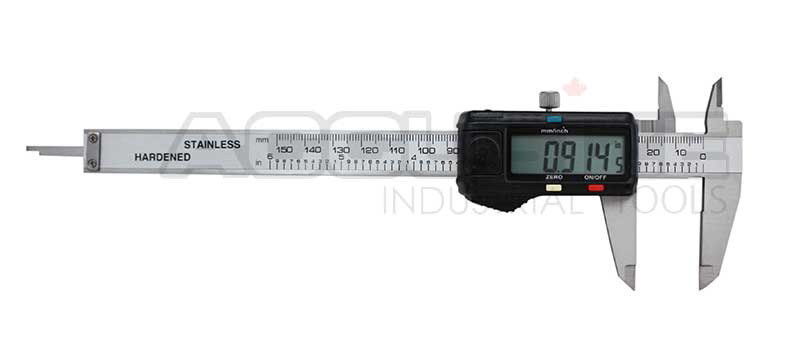 Left-Hand Digital Caliper with Extra Large Screen