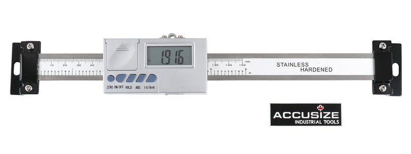 0-6''/0-150 mm by 0.0005''/0.01 mm Horizontal Digital Scale for DRO Readout, Abho-0006