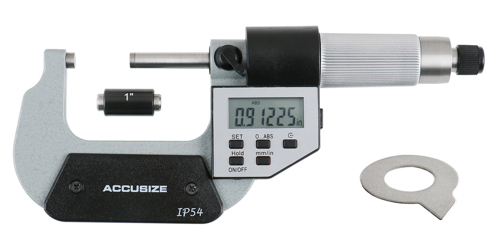Micrometer Rachet 5-Key Electronic Digital Outside Micrometers, IP54, Ratchet Friction T