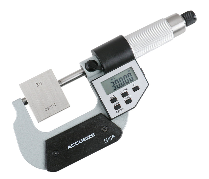 1-2'' by 0.00005'' Electronic Digital Outside Micrometer, 5 Key, Ac20-2022