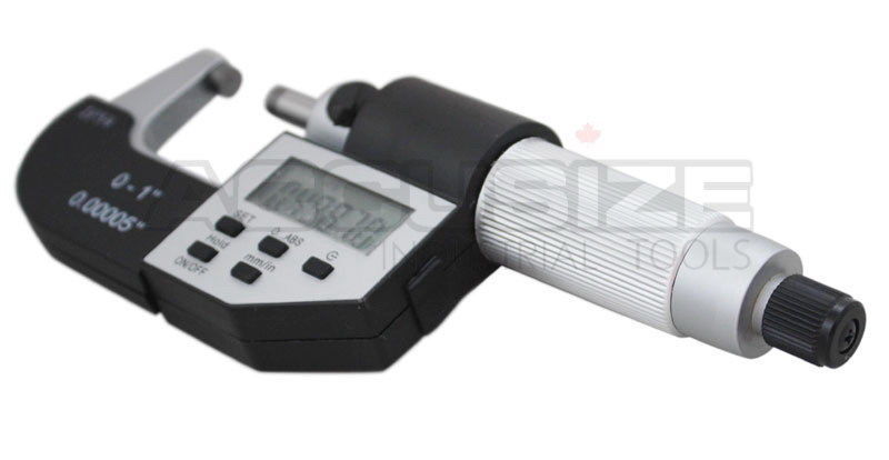 Micromètres électroniques électroniques externes numériques à 5 touches, IP54, type à cliquet à friction