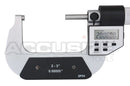 5-Key Electronic Digital Outside Micrometers, IP54, Ratchet Friction Thimble Type