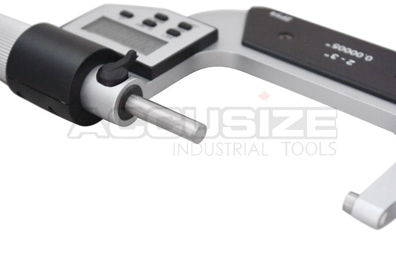 Micromètres électroniques électroniques externes numériques à 5 touches, IP54, type à cliquet à friction