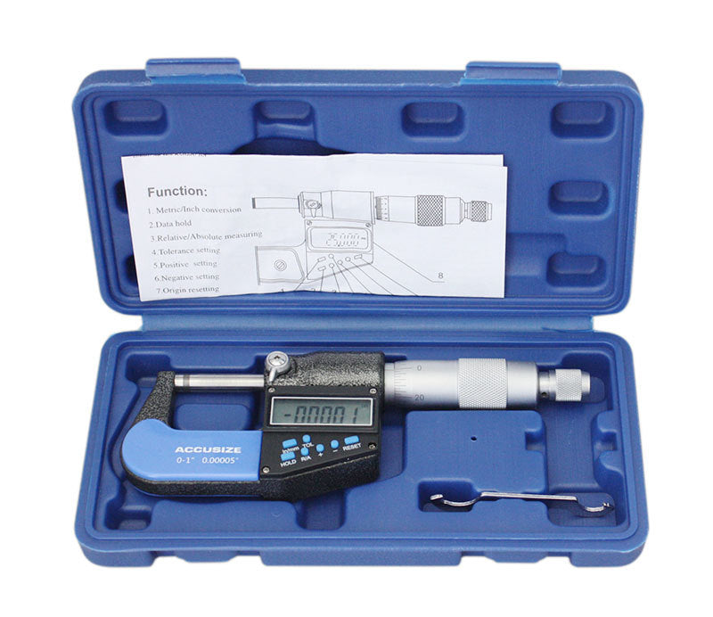 3ps/set, 0-1", 1-2", 2-3" 7-Key-Numérique-Micromètres pouces/métrique, #AC21 -1022-2022-3022
