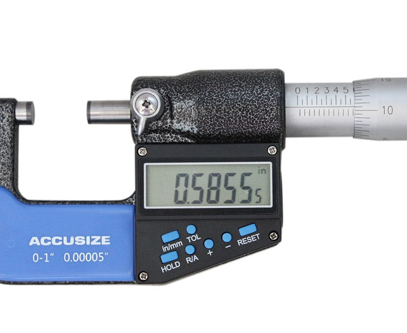 3ps/set, 0-1", 1-2", 2-3" 7-Key-Numérique-Micromètres pouces/métrique, #AC21 -1022-2022-3022