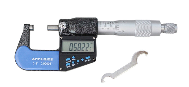 3ps/set, 0-1", 1-2", 2-3" 7-Key-Electronic-Digital-Micrometers inch/metric,