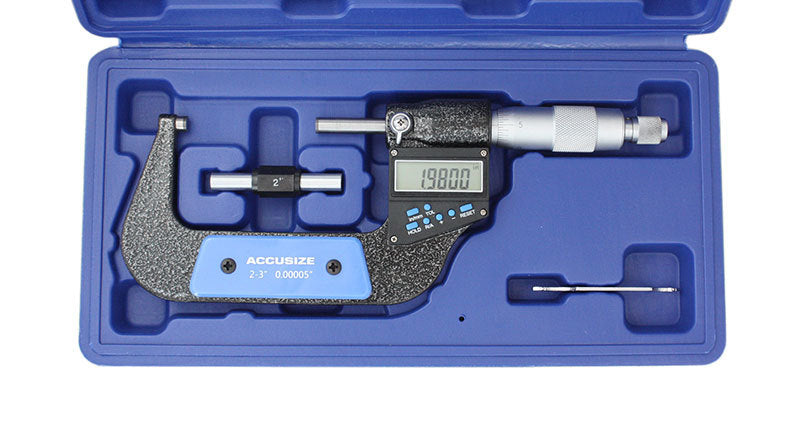 3ps/set, 0-1", 1-2", 2-3" 7-Key-Numérique-Micromètres pouces/métrique, #AC21 -1022-2022-3022