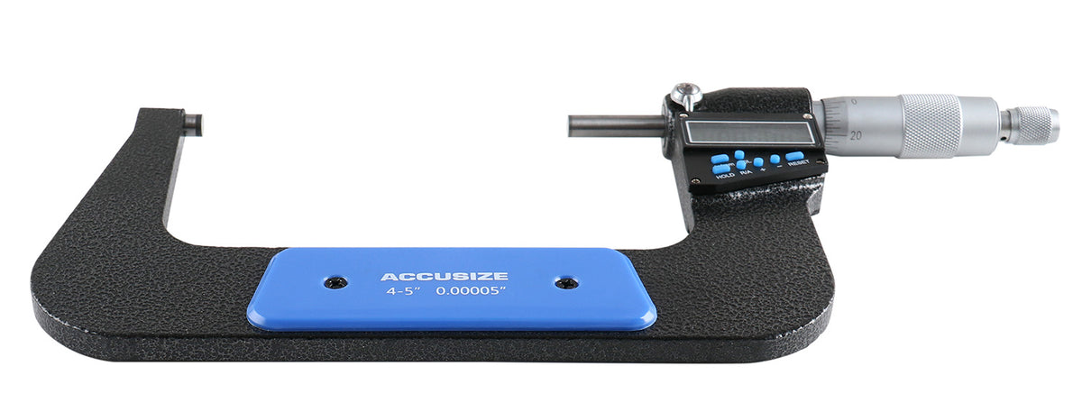 4-5''/100-125 mm 7 Keys Electronic Digital Outside Micrometers, 0.00005'' Or 0.001 mm Resolution, Ac21-5022