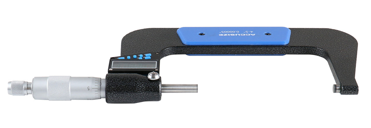4-5''/100-125 mm 7 Keys Electronic Digital Outside Micrometers, 0.00005'' Or 0.001 mm Resolution, Ac21-5022