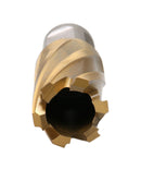 7 pc TiN Coated H.S.S. Annular Cutter Set w/ 3/4'' Weldon Shank, 9/16" to 15/16", 1 Pilot Pin, BC01-1000