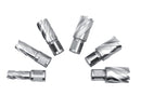 7ps/set HSS Annular Cutters, 1" Depth Cutting,  w/ Weldon Shank 3/4" & a Pilot Pin,