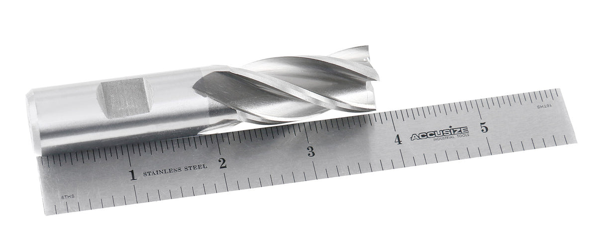 3/4'' Dia, 3/4'' Shk Dia, 1-5/8'' Flt Length, 3-7/8'' Oal, 4 Flute, M42-8% Cobalt End Mill, Finishing, Co-34