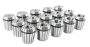 Cat40 Shank and 15 Pc Er40 Collet Set with Wrench in Fitted Strong Box, 1/8 to 1 inch, Ct40-Er40