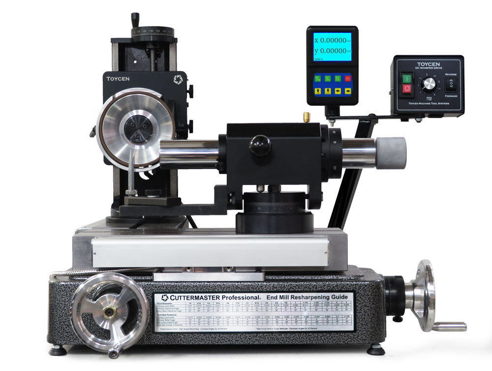 Cuttermasters Journeyman JXTR Toycen Radius Air, Tool and Cutter Grinder, Sharpen Variable Flute end MIlls Radius and Ball End, JXTR & JXTR-N
