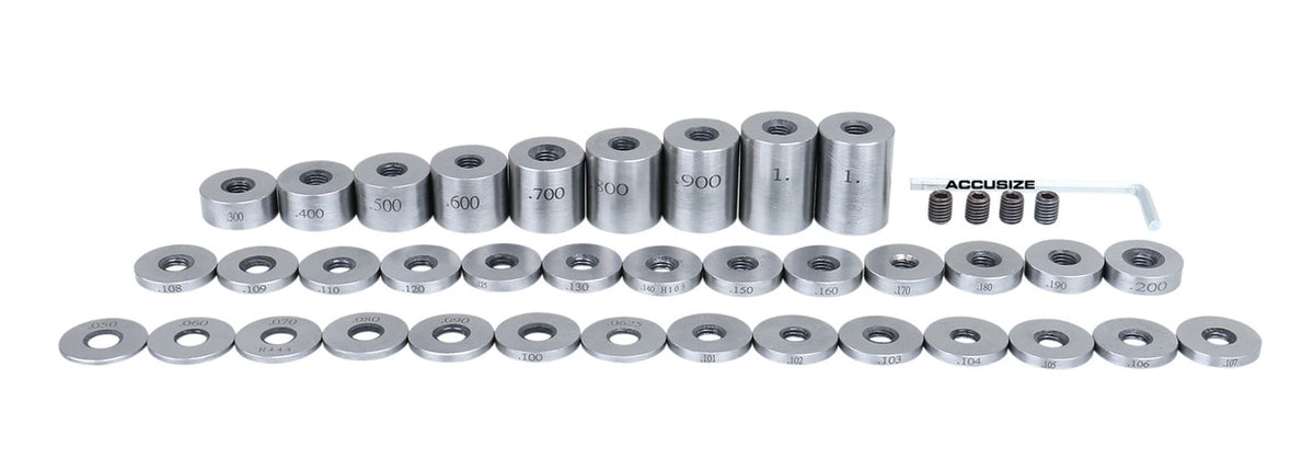 3604-7001, 36 PCS Steel Spacer Block Sets