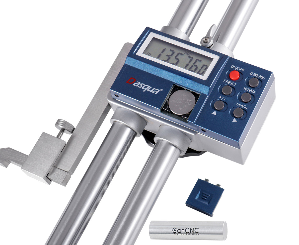 0-24''/0-600 mm by 0.001'' Electronic Digital Double Beam Height Gage, Edbh-0024