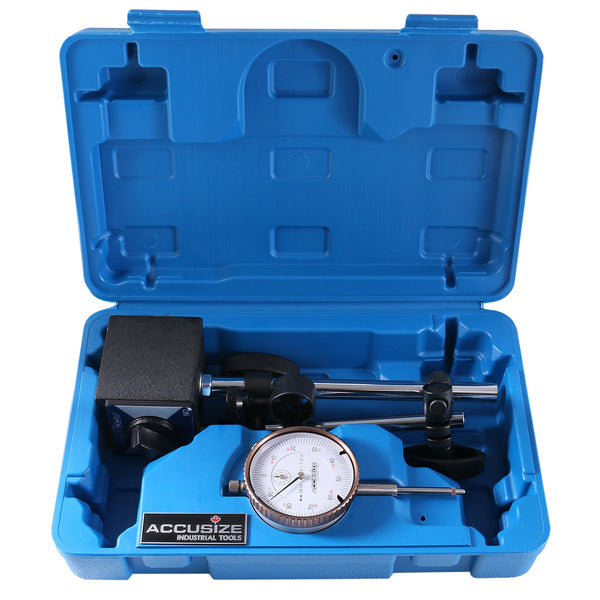 .001 Graduation Dial Indicator With Magnetic Base – 0-1 Inch Range, Group 2 Test Indicator