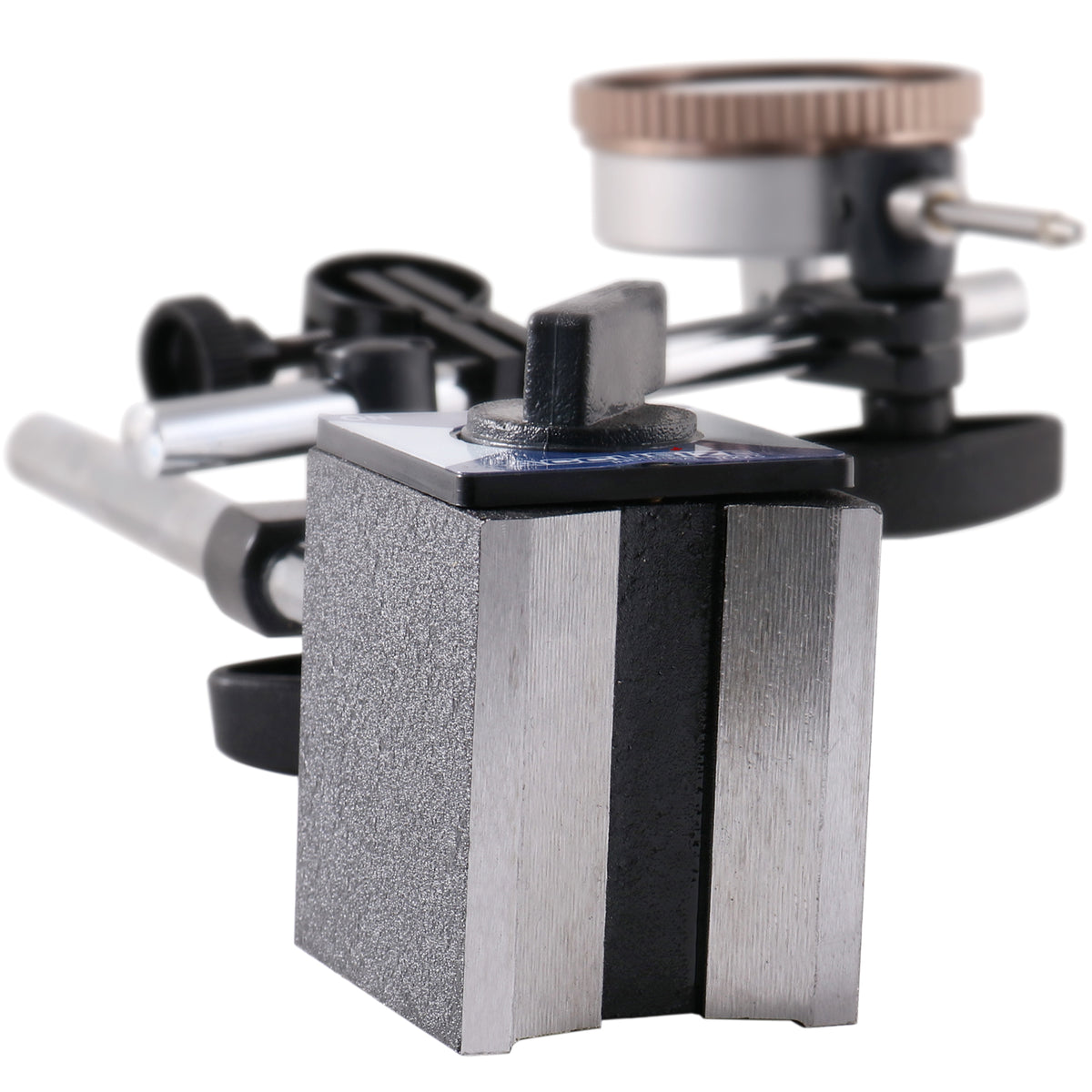 0-1'' by 0.001'' Dial Indicator with Magnetic Base Set, 60 Kg Capacity, Eg00-1038