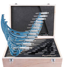 0-300 mm Metric 12 Pc Precision Outside Micrometer Set, Carbide Tipped, Eg00-1300