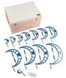0-300 mm Metric 12 Pc Precision Outside Micrometer Set, Carbide Tipped, Eg00-1300