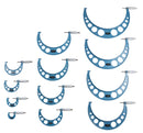 0-300 mm Metric 12 Pc Precision Outside Micrometer Set, Carbide Tipped, Eg00-1300