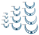 0-300 mm Metric 12 Pc Precision Outside Micrometer Set, Carbide Tipped, Eg00-1300