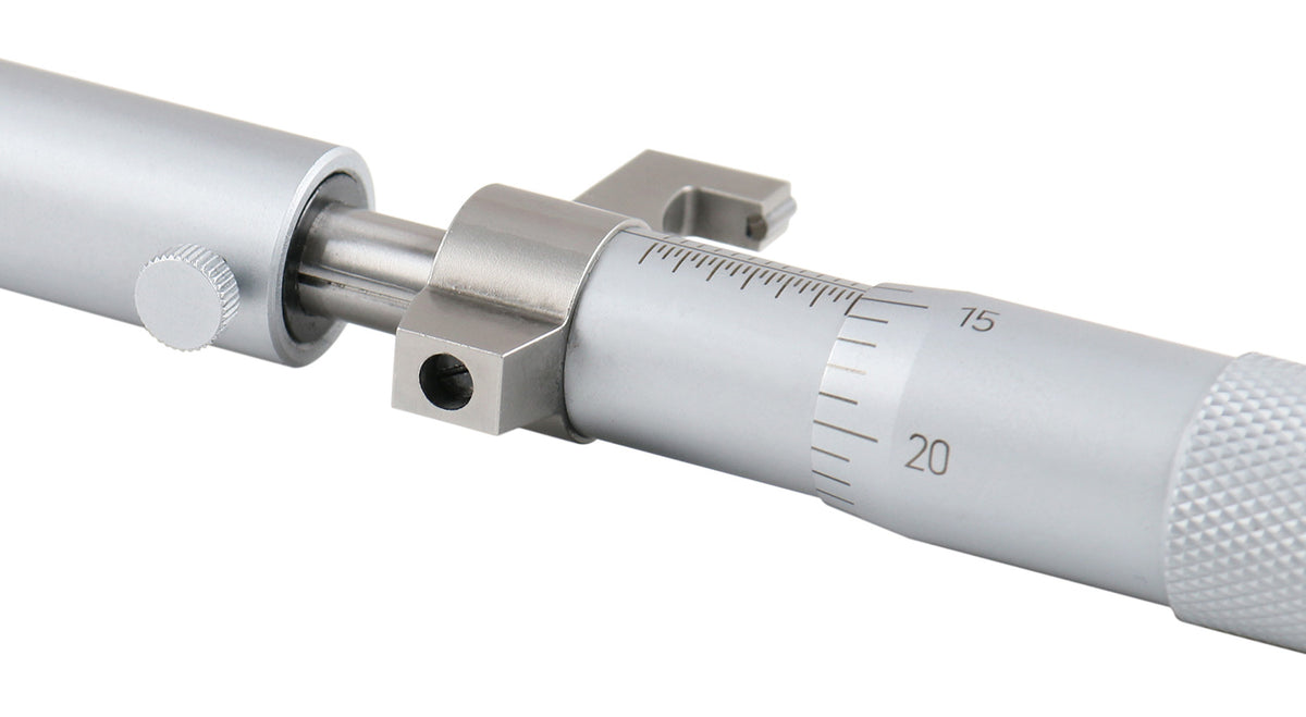 8-9'' by 0.001'' Inside Micrometer in Fitted Case, Satin Chrome Finished, Eg00-3229